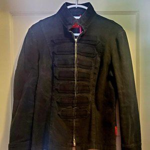 Tripp NYC Goth Steampunk Military Black Jacket Large
